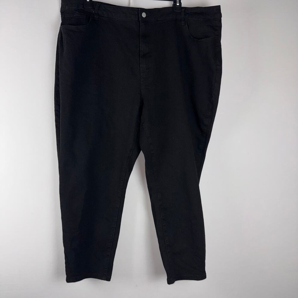 Shein Curve Women's Plus Black Jeans Pants Straight Mid Rise Size 7X/30‎ Casual